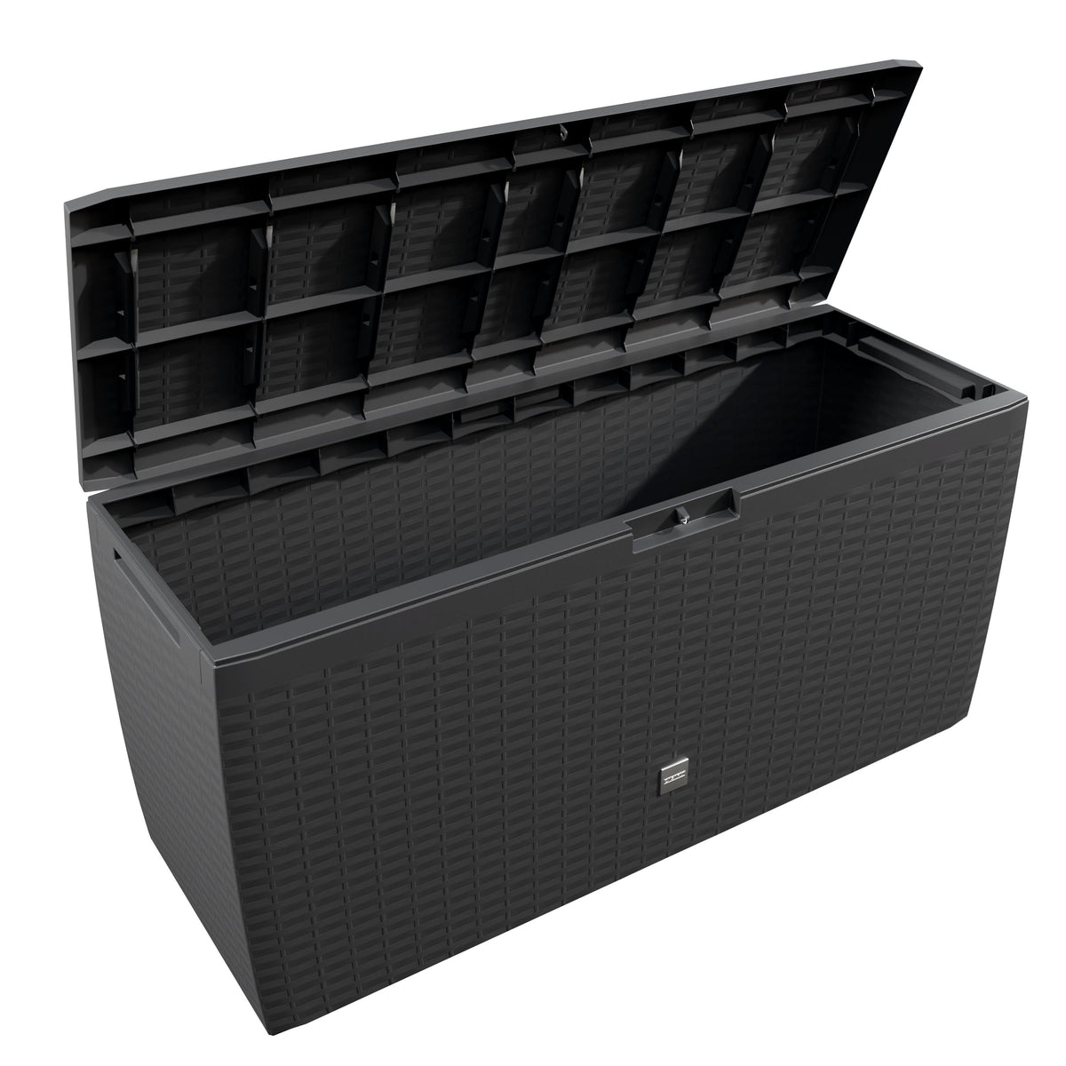 Baule da giardino Rato Plus antracite 114x47x60cm con ruote