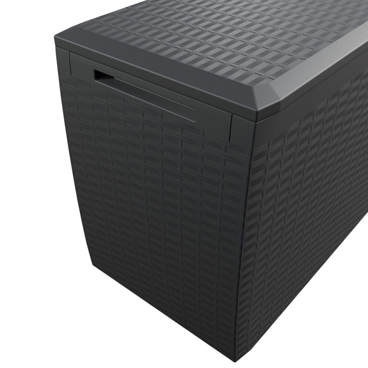 Baule da giardino Rato Plus antracite 114x47x60cm con ruote
