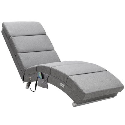 Poltrona relax London grigia tessuto funzione massaggio