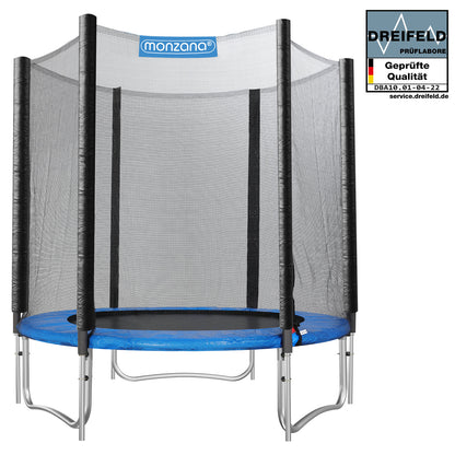 Trampolino elastico Ø183 cm con rete di sicurezza