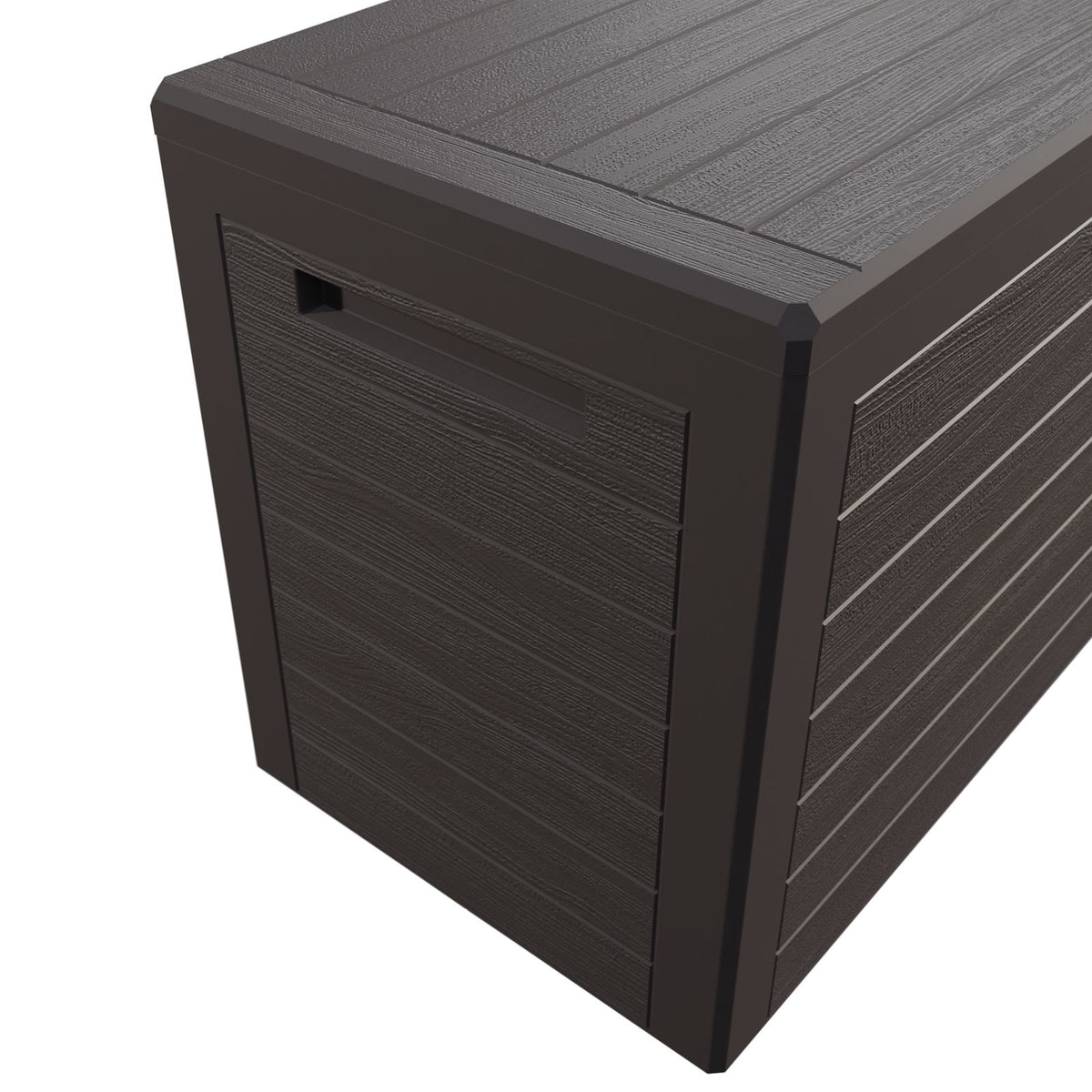 Baule da giardino Woody marrone 116x43x55cm