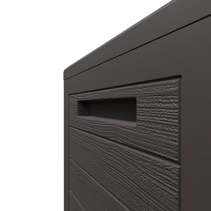 Baule da giardino Woody marrone 116x43x55cm