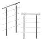 Corrimano per scale acciaio 80cm - 4 traverse