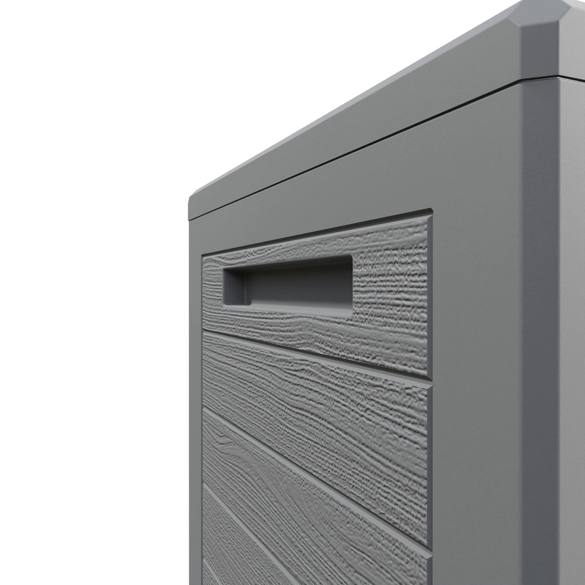Baule da giardino Lille grigio 78x43,8x55cm