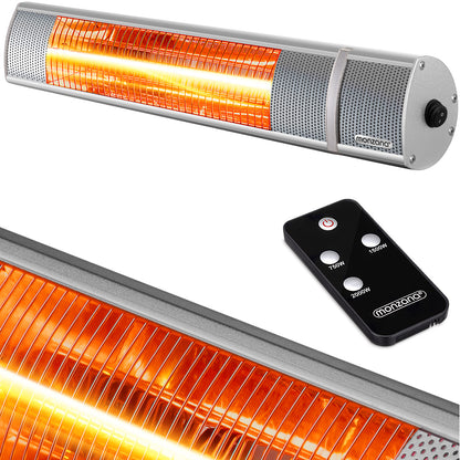 Stufa a infrarossi 2000W color argento