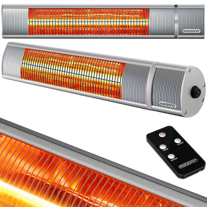 Stufa a infrarossi 2000W color argento