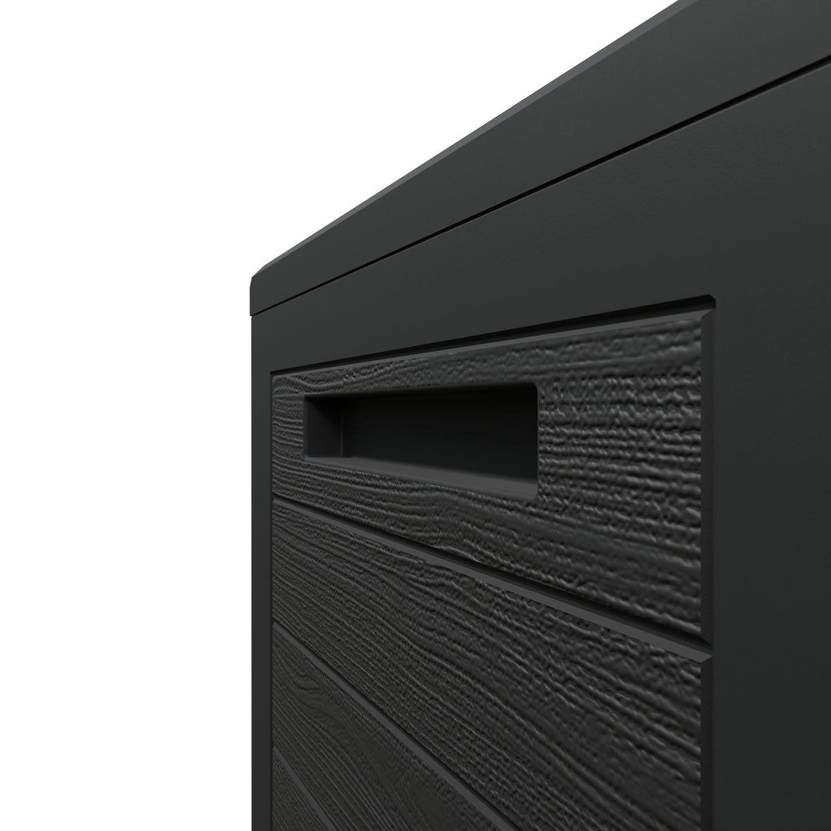 Baule da giardino Woody antracite-marrone 116x43x55cm