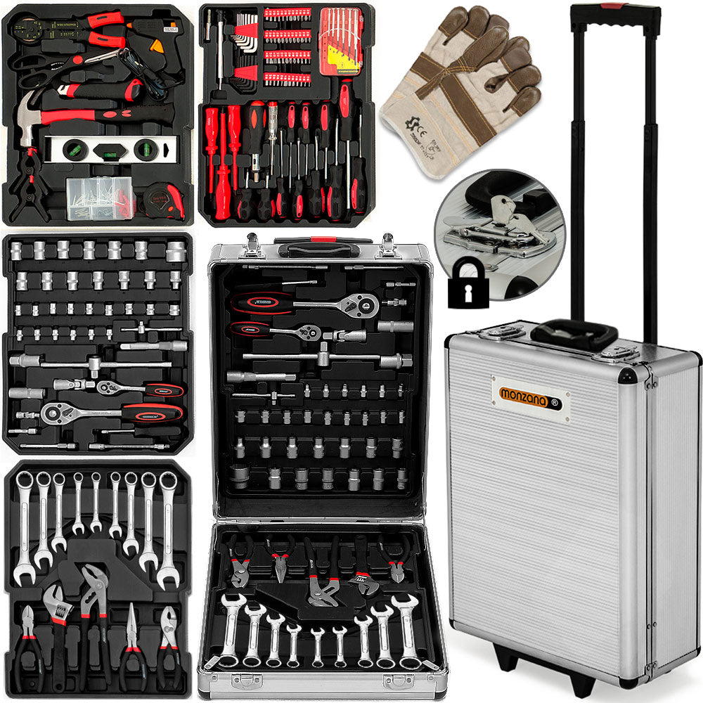 Valigetta attrezzi trolley con 899 pezzi diversi