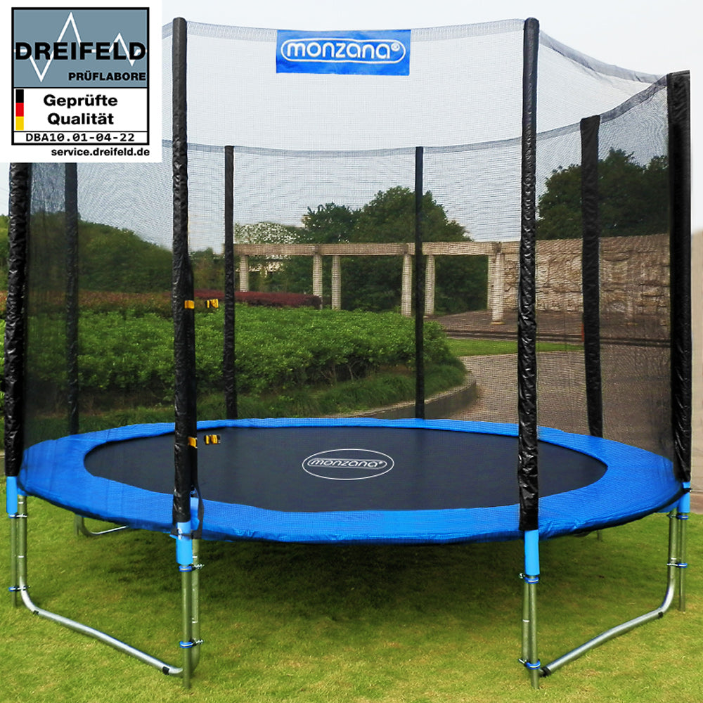 Trampolino elastico Ø305 cm con rete di sicurezza