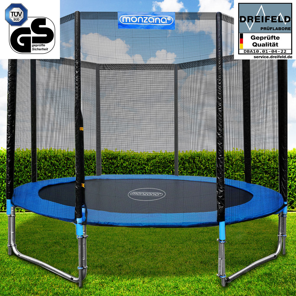 Trampolino elastico Ø305 cm con rete di sicurezza