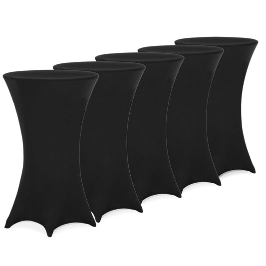 5x Copri tavolo bar Ø80 cm nero