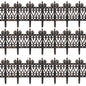 Set 2 x Recinzione per prato metallo effetto ottone 3,80m