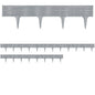 Bordure per aiuole 3 pz grigio 11,7m