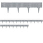 Bordure per aiuole 4 pz grigio 15,6m