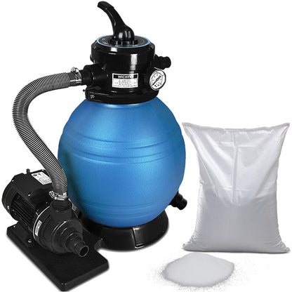 Sistema di filtraggio a Sabbia 10200 L/h + vetro filtrante