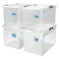 Contenitore di plastica 4 pz 60x40x35cm 60L