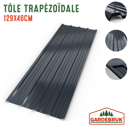 Set 12x Lastra profilata grigia 129x46cm