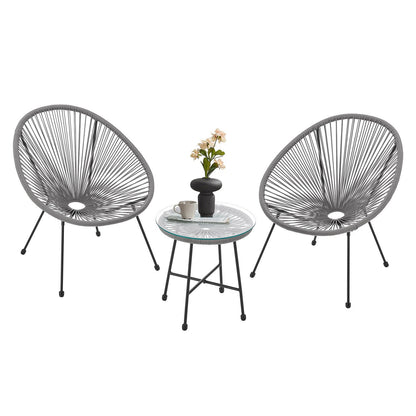 Set di mobili da balcone Ostana 3 pezzi