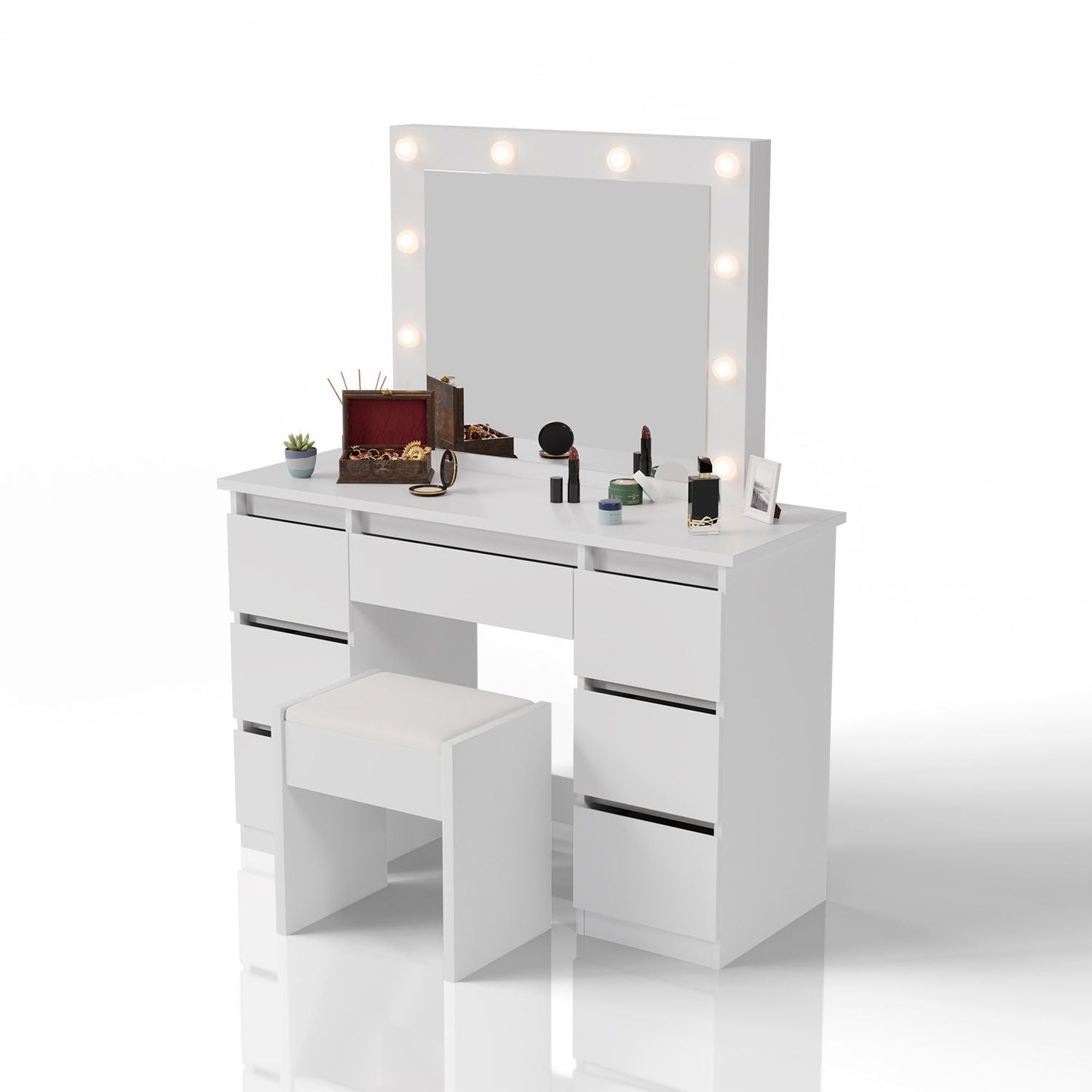 Tavolino da toilette con specchio Talea