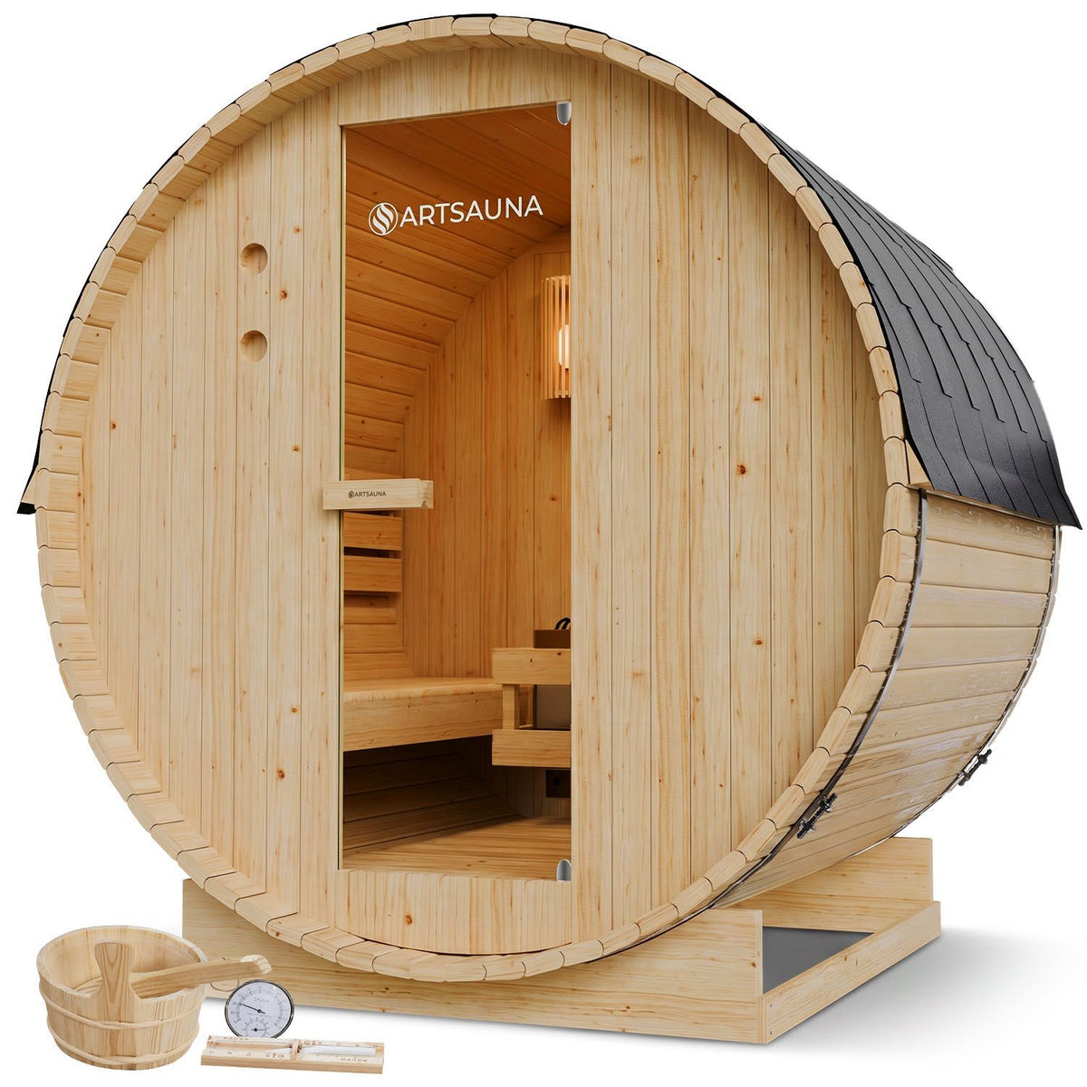 Sauna a botte Spitzbergen con riscaldatore per sauna