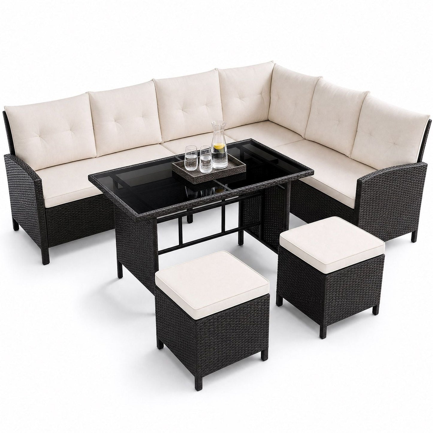 Salotto in polyrattan Manacor