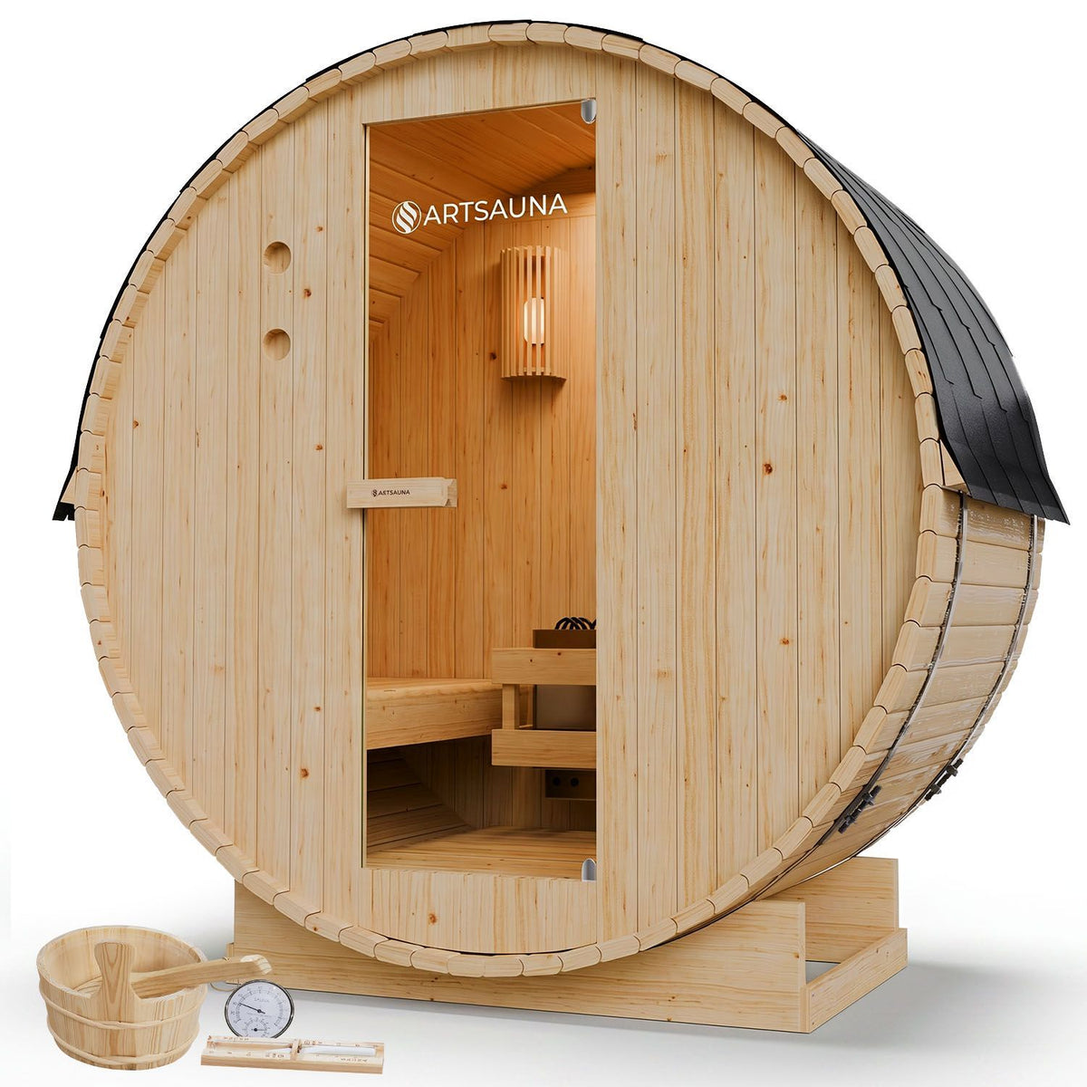 Sauna a botte Spitzbergen con riscaldatore per sauna