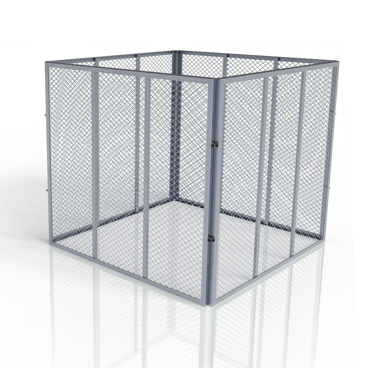 Compostiera in metallo per rifiuti da giardino
