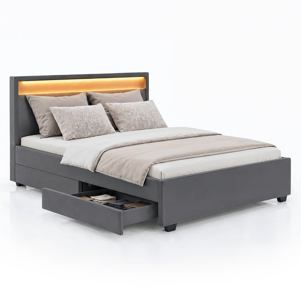 Letto imbottito Lyon