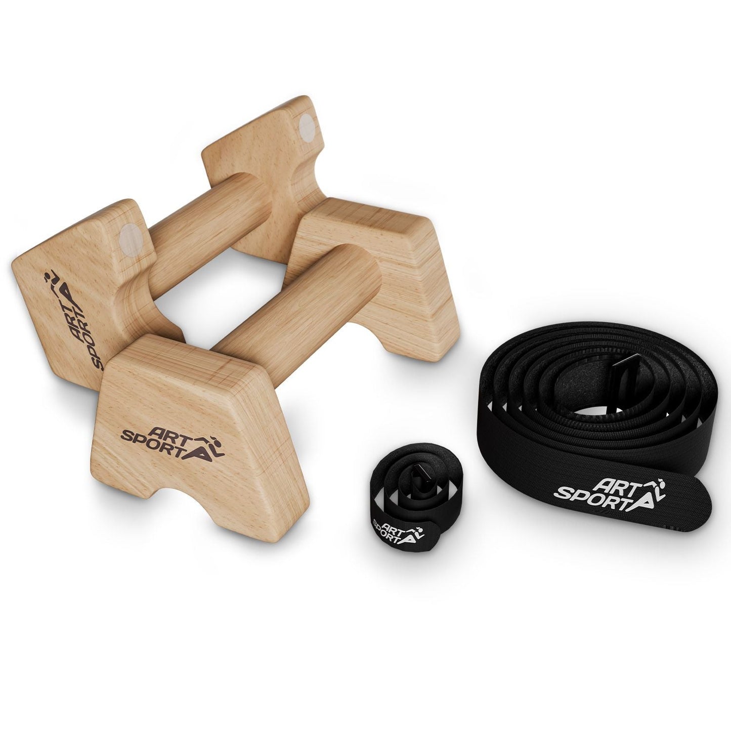 Maniglie per flessioni in legno