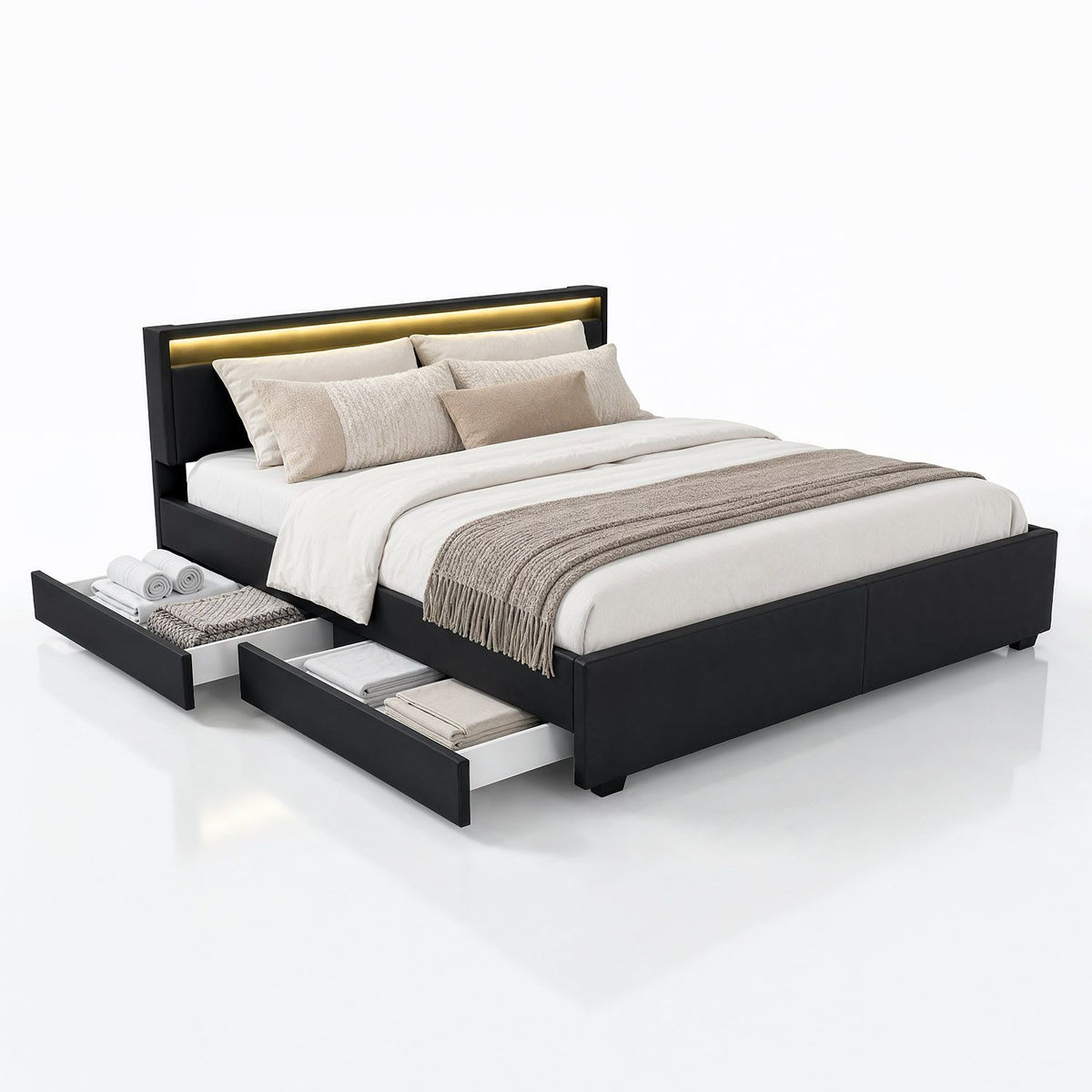 Letto imbottito Lyon