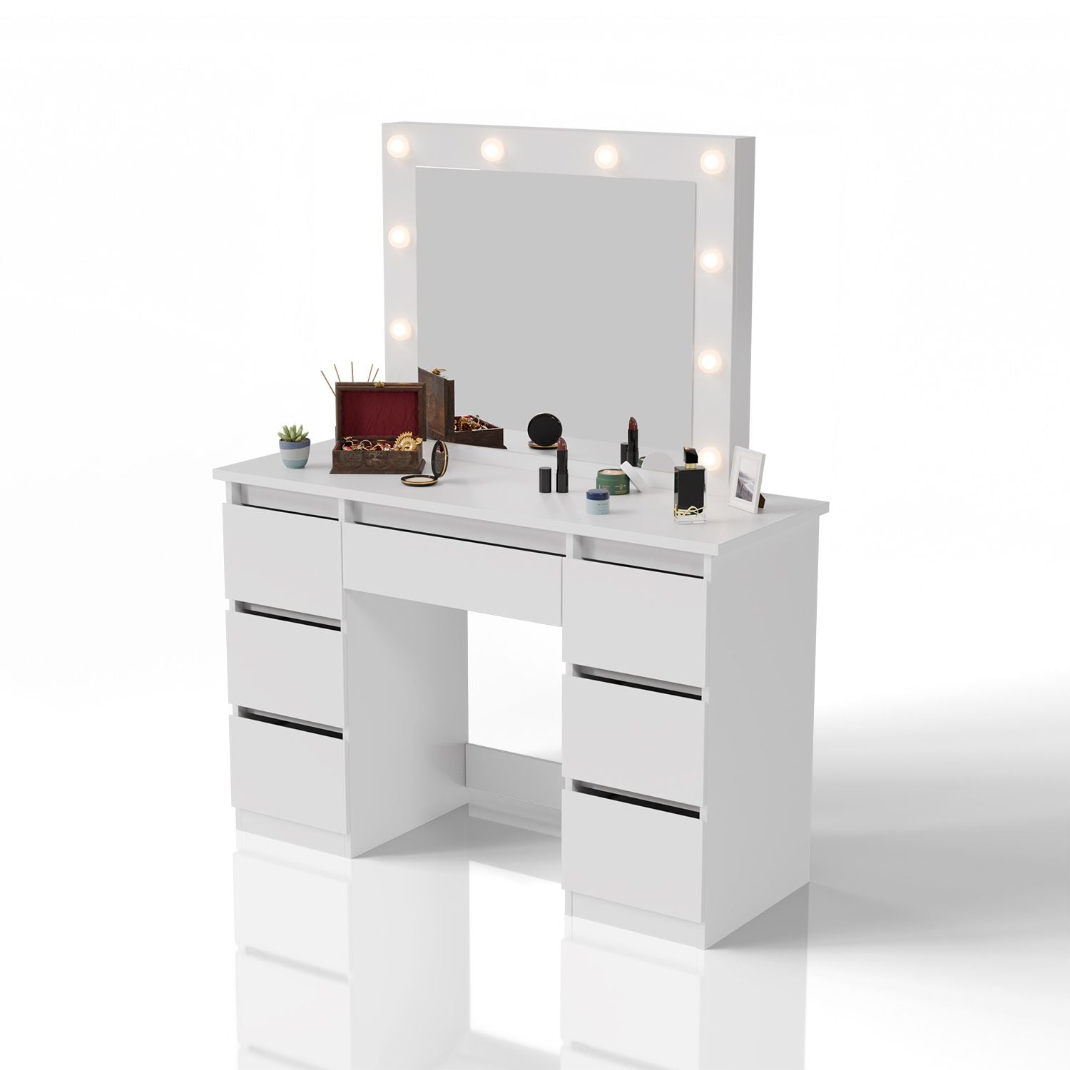 Tavolino da toilette con specchio Talea