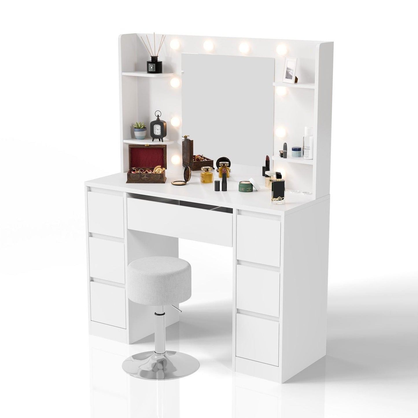Tavolino da toilette con specchio Malia