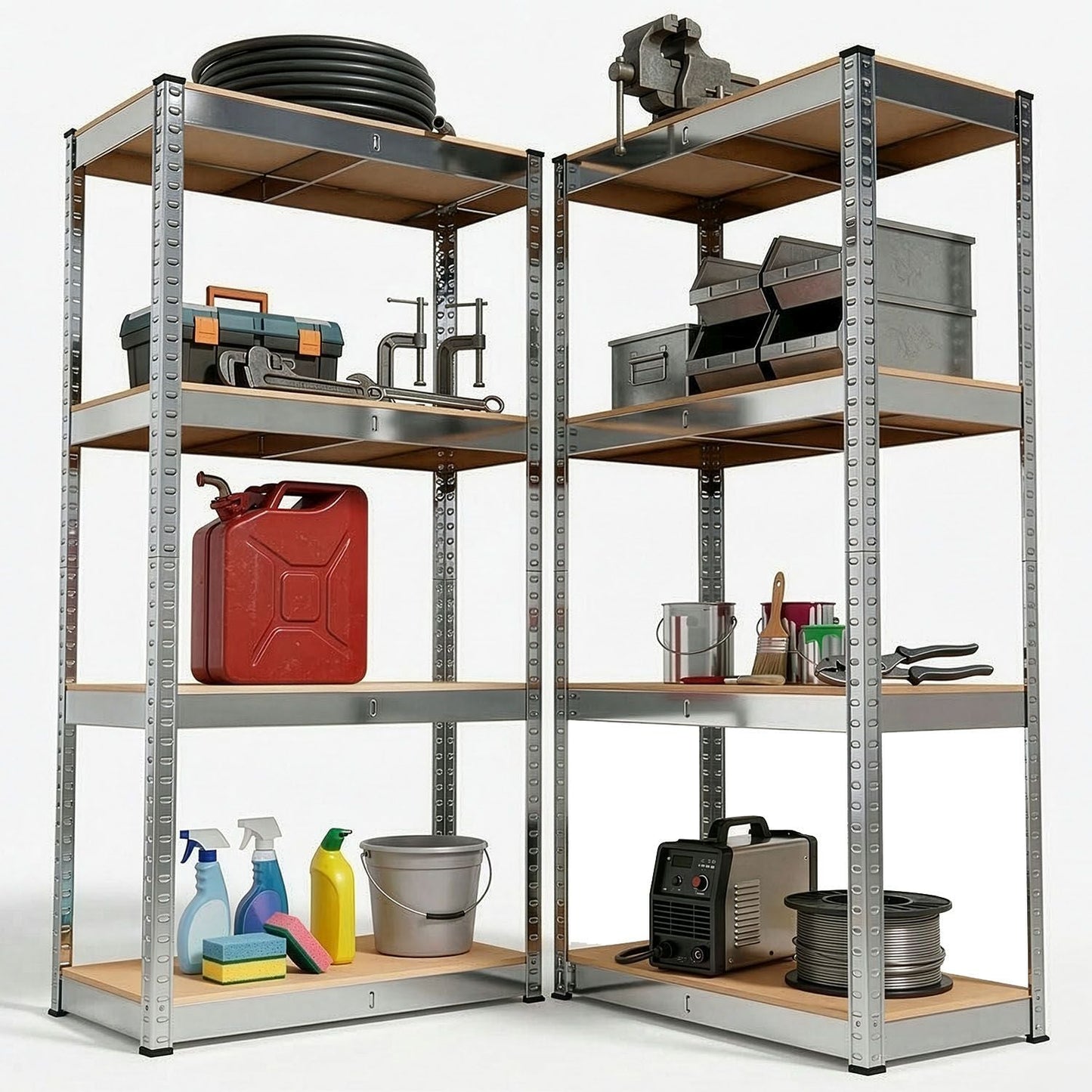 Set di 2 scaffali Easy Storage 160 x 80 x 40 cm