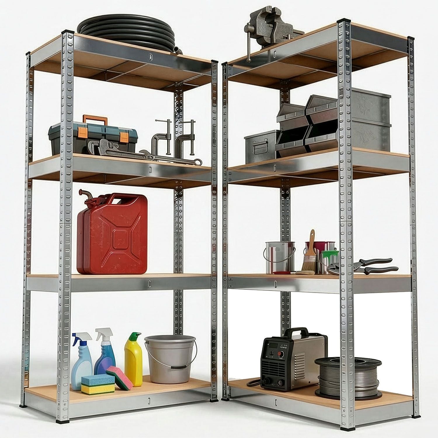 Set di 2 scaffali Easy Storage 160 x 80 x 40 cm