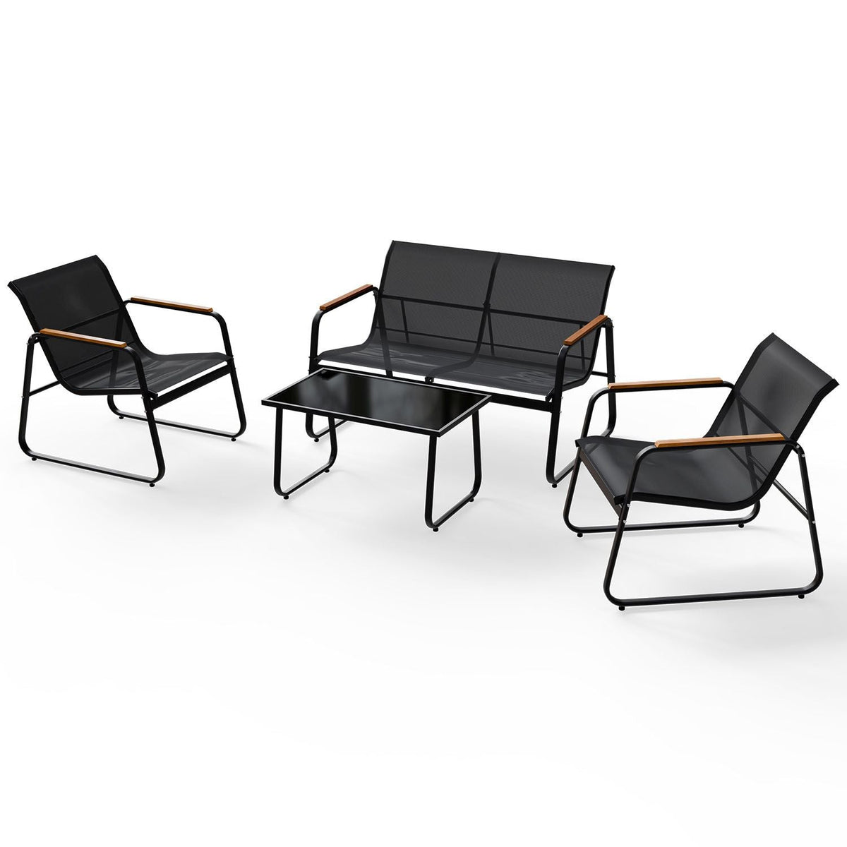 Set di mobili da giardino Genova, 4 pezzi