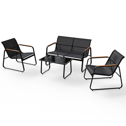 Set di mobili da giardino Genova, 4 pezzi