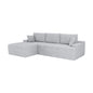 Divano Coredo con rivestimento in velluto e cuscini decorativi