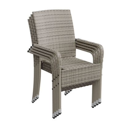 Sedie da giardino in polyrattan Yoro