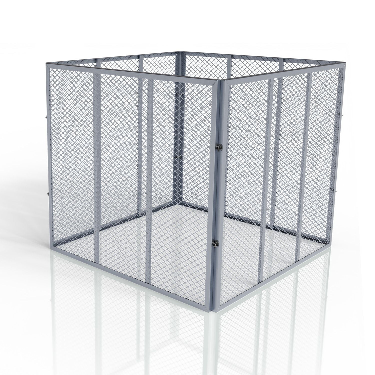 Compostiera in metallo per rifiuti da giardino