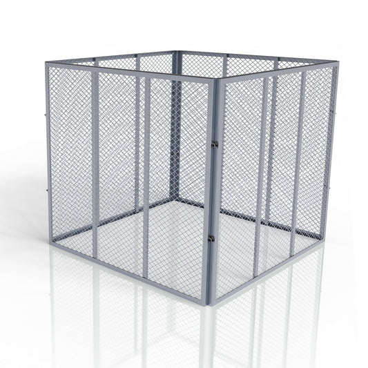 Compostiera in metallo per rifiuti da giardino