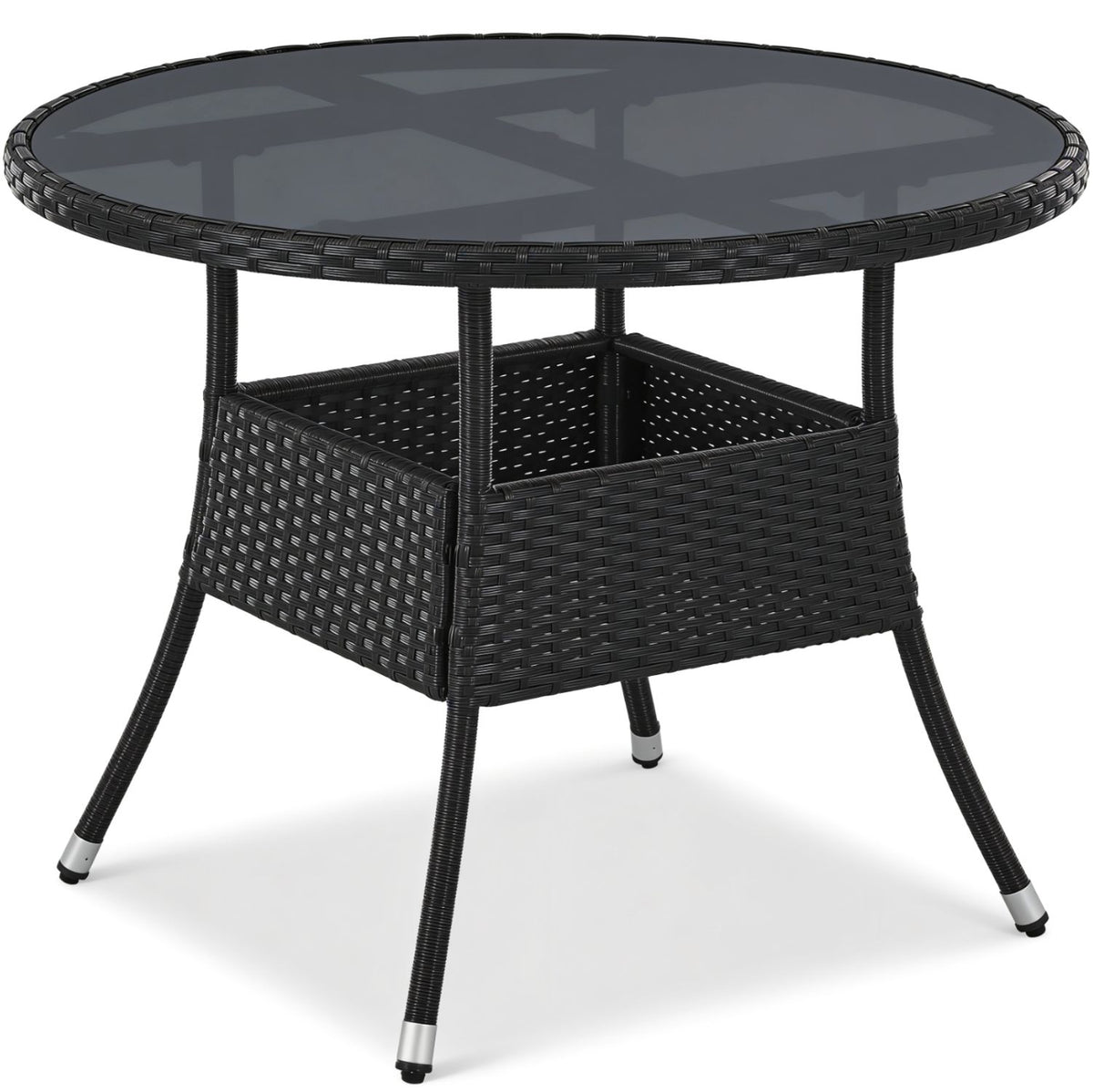 Tavolo da giardino rotondo in polyrattan Yoro