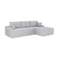 Divano Coredo con rivestimento in velluto e cuscini decorativi