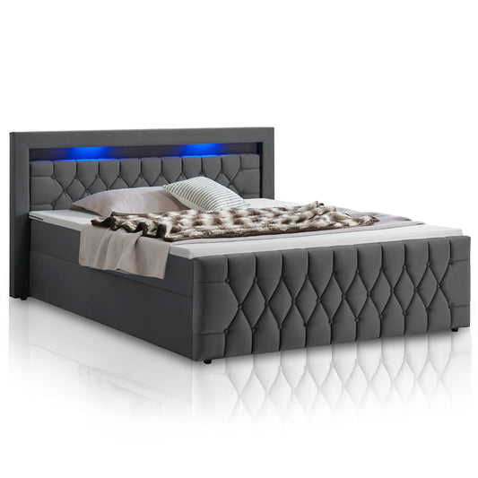 Letto a molle Leona - velluto