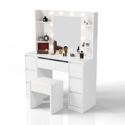 Tavolino da toilette con specchio Malia