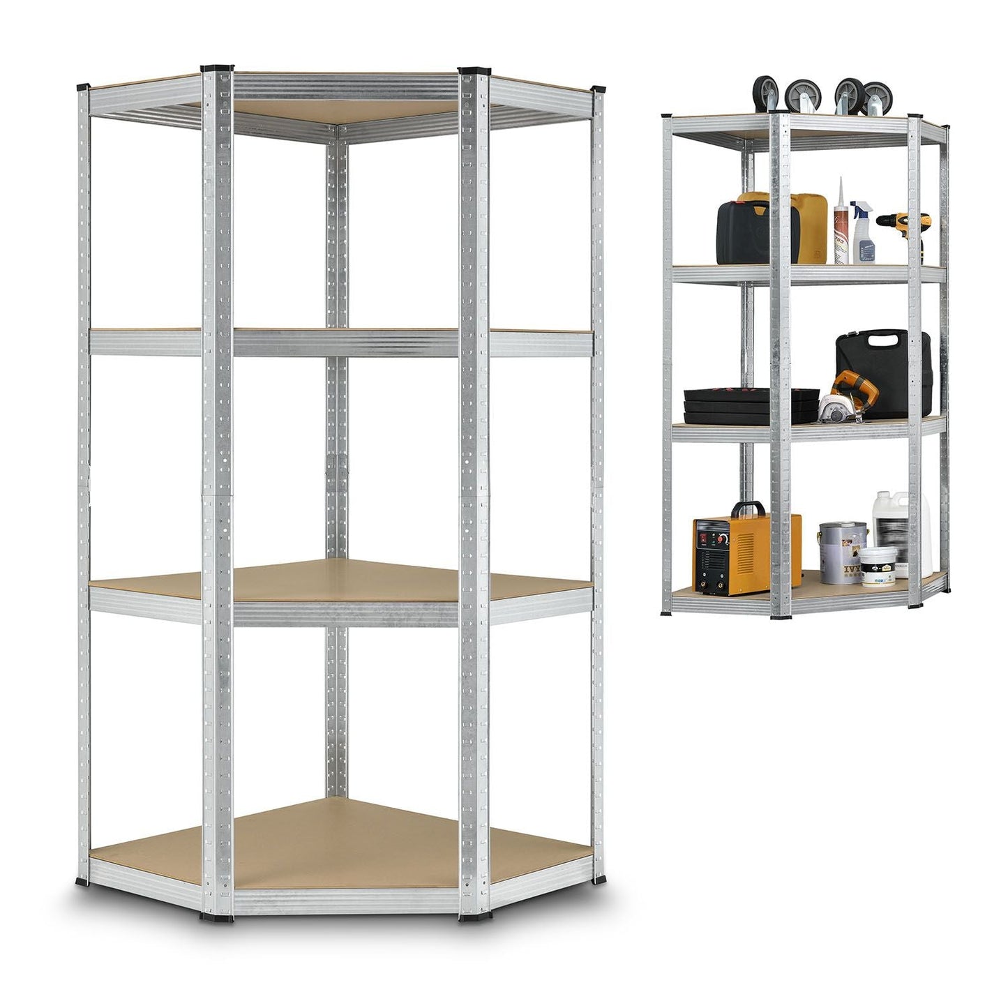 Scaffale ad angolo Corner Easy 160 x 75 x 40 - 75 cm