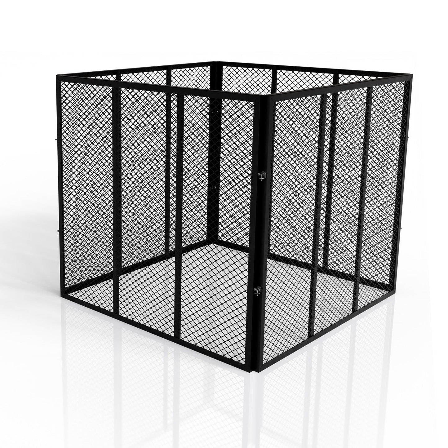 Compostiera in metallo per rifiuti da giardino