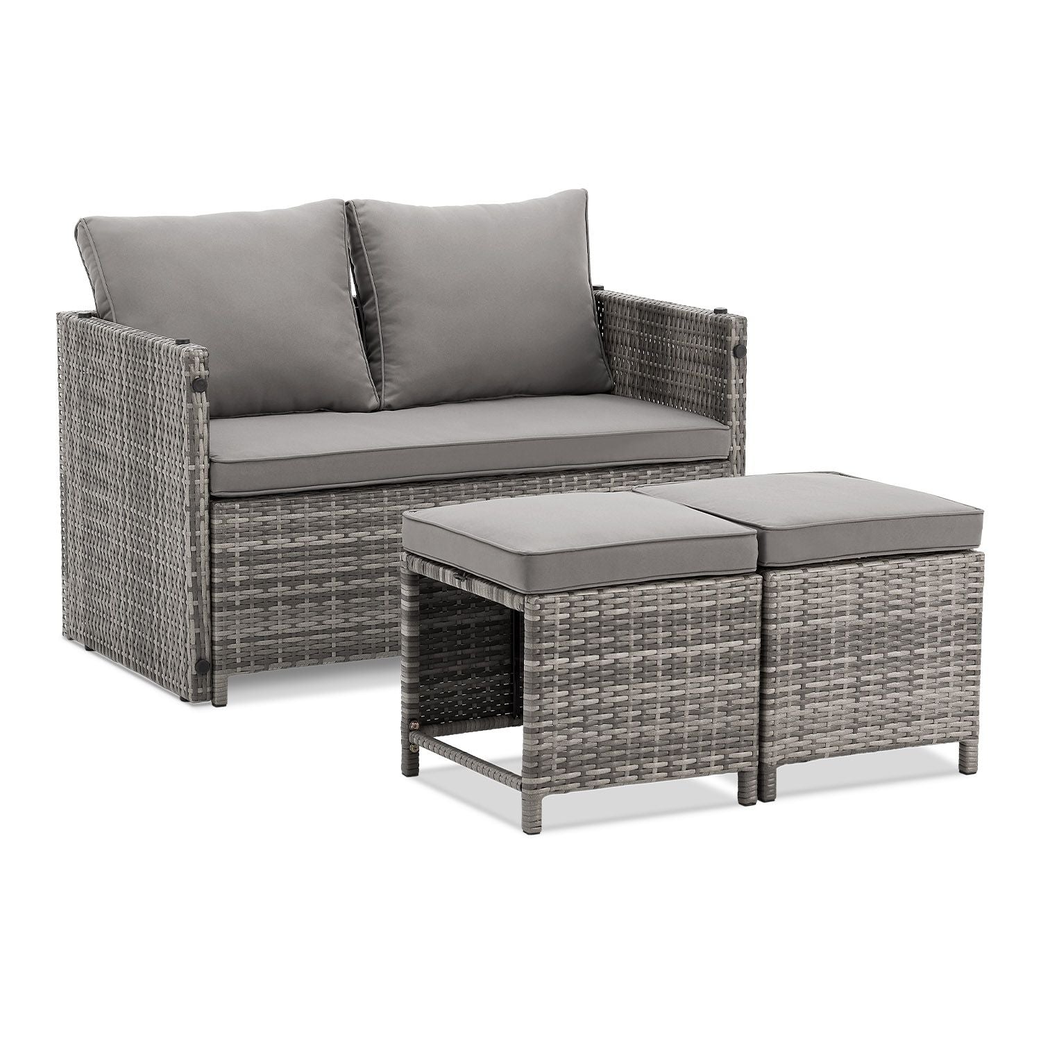 Mobili da giardino 2in1 in polyrattan Jamaica