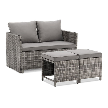 Mobili da giardino 2in1 in polyrattan Jamaica
