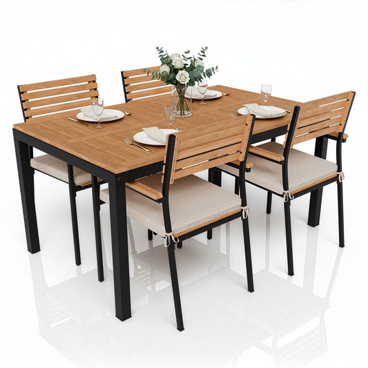 Set da giardino in legno di acacia Rhodos