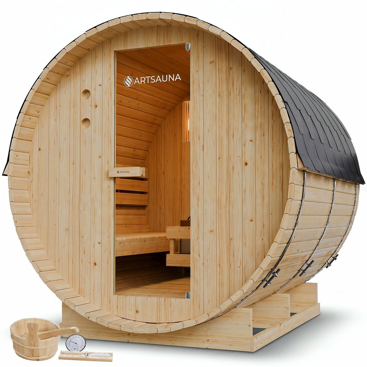 Sauna a botte Spitzbergen con riscaldatore per sauna